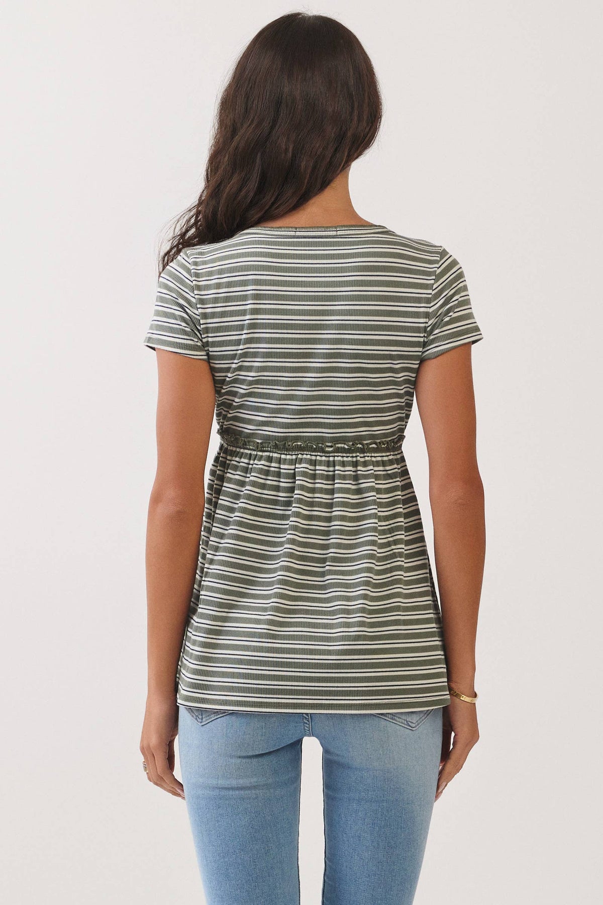 SURPLUS EMPIRE BABYDOLL SHORT SLEEVE TOP - Heart & Hips