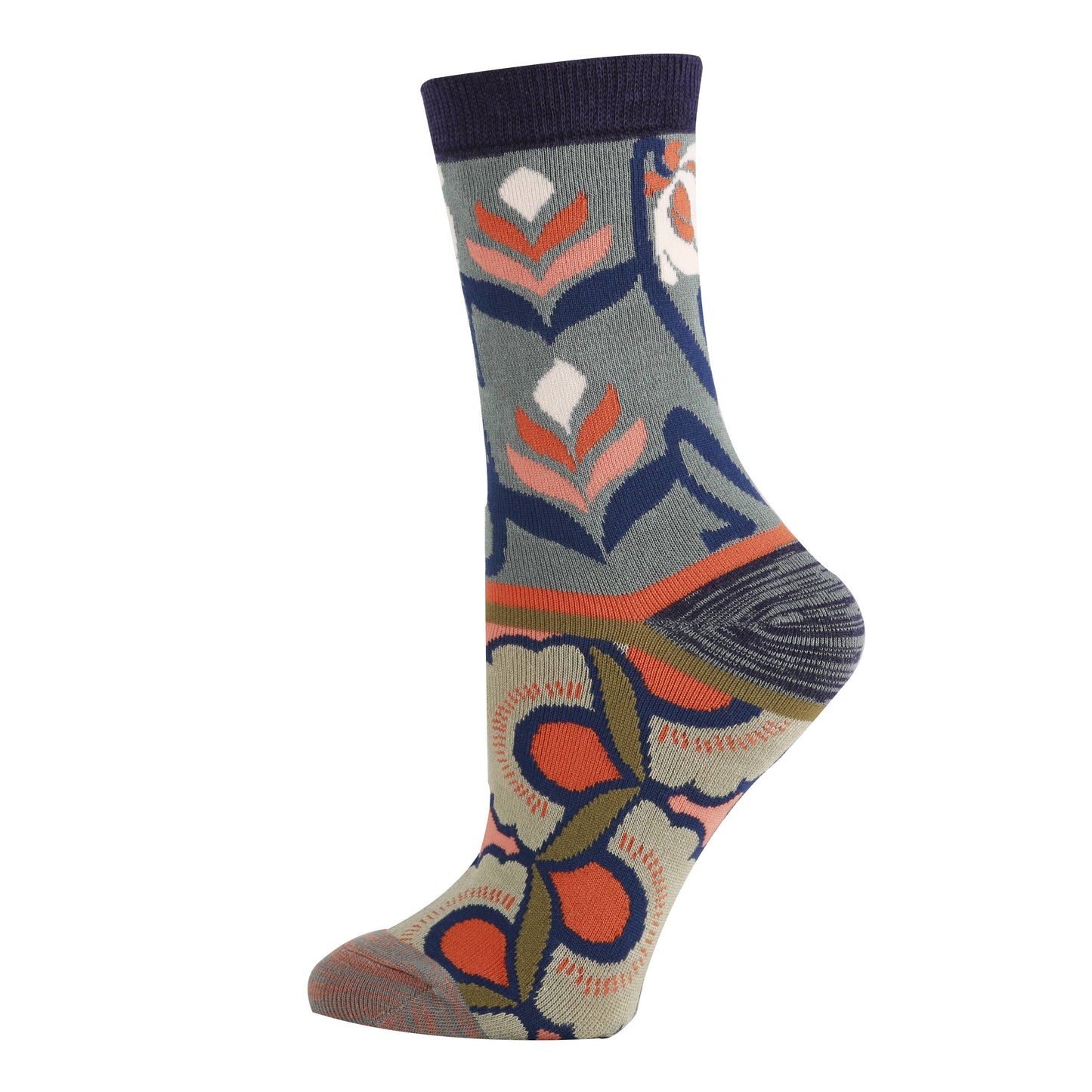Oooh Yeah/Sock It Up/Oooh Geez Slippers - Azalea Breeze | Women's Bamboo Crew Dress Socks