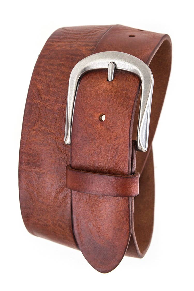 Rope & Spurs - Simple Buckle Top Grain Leather Belt