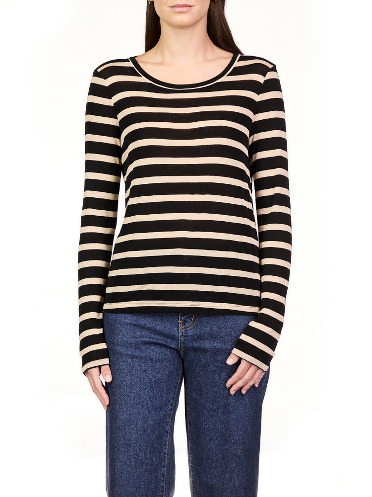 FEMME CREW STRIPE TEE