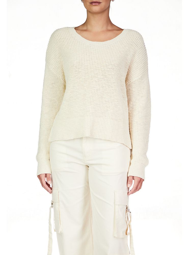 SCOOP NECK SWEATER