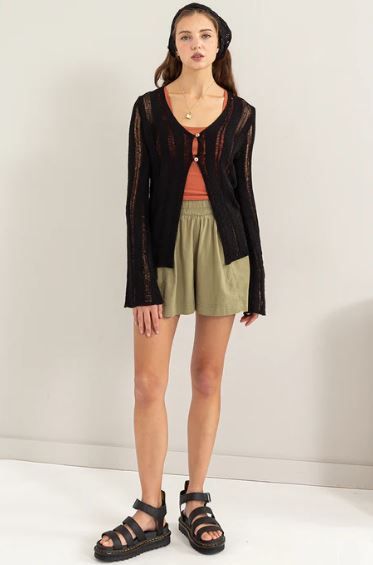 OPEN KNIT CARDIGAN