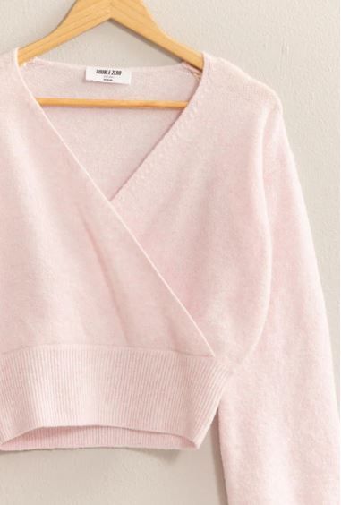 Surplice V-Neck Sweater