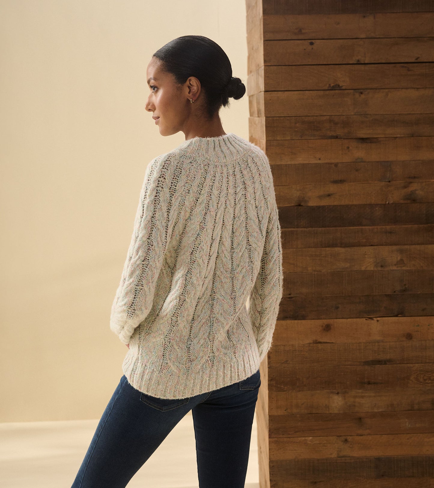 dylan cable knit sweater