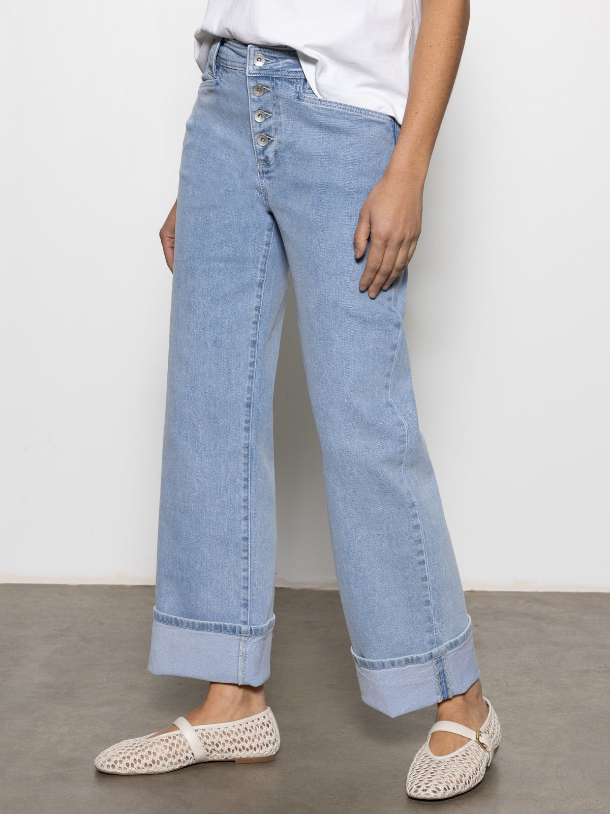 LUNA CUFFED DENIM PANT