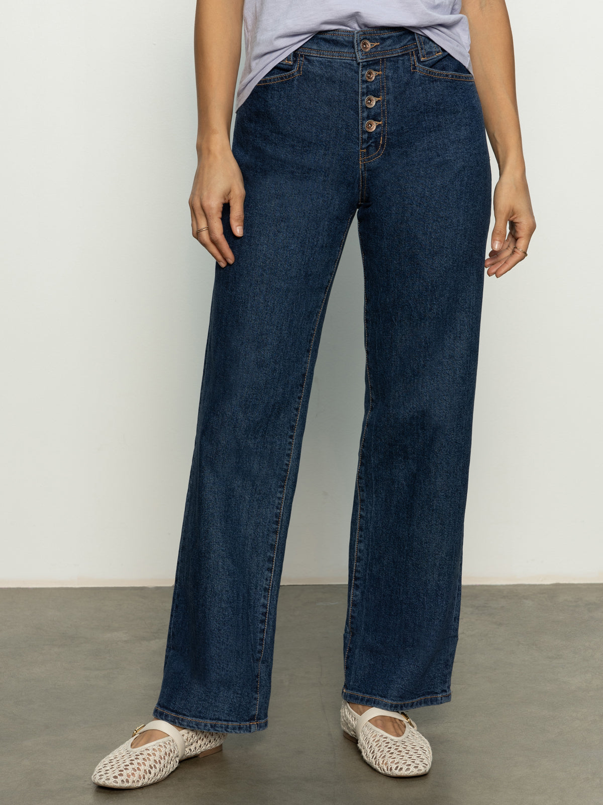 LUNA CUFFED DENIM PANT