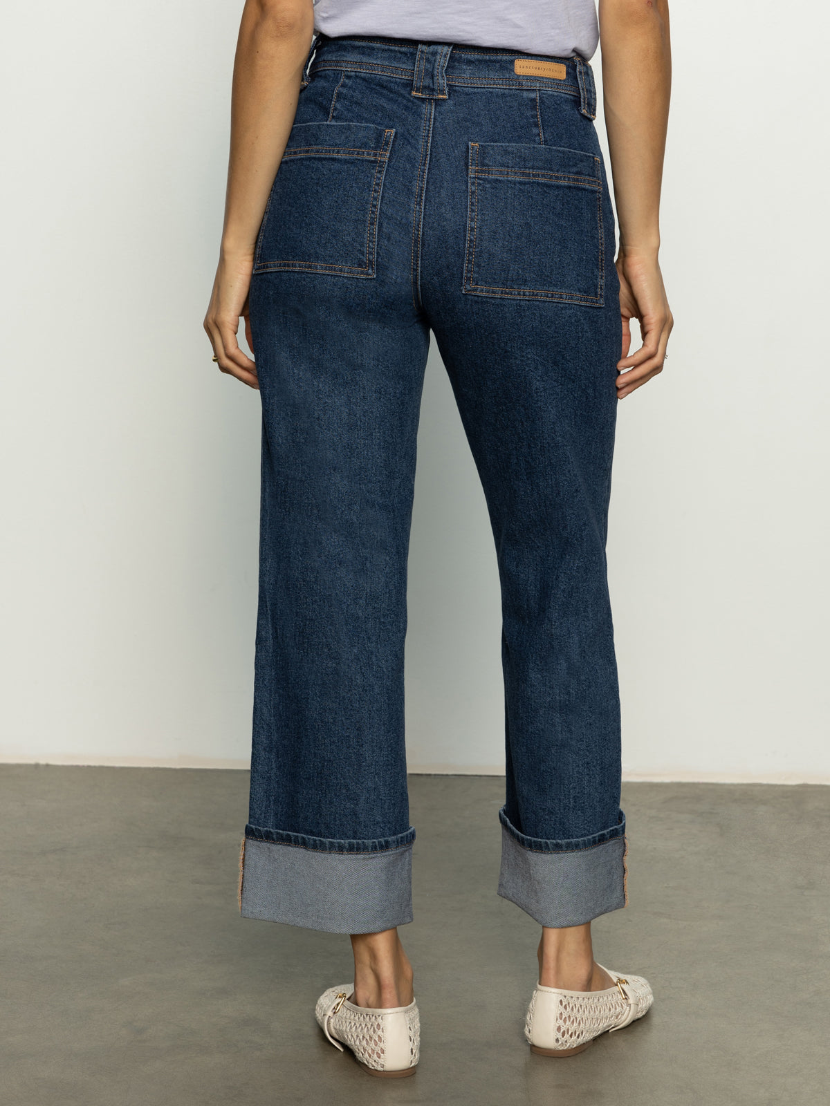 LUNA CUFFED DENIM PANT