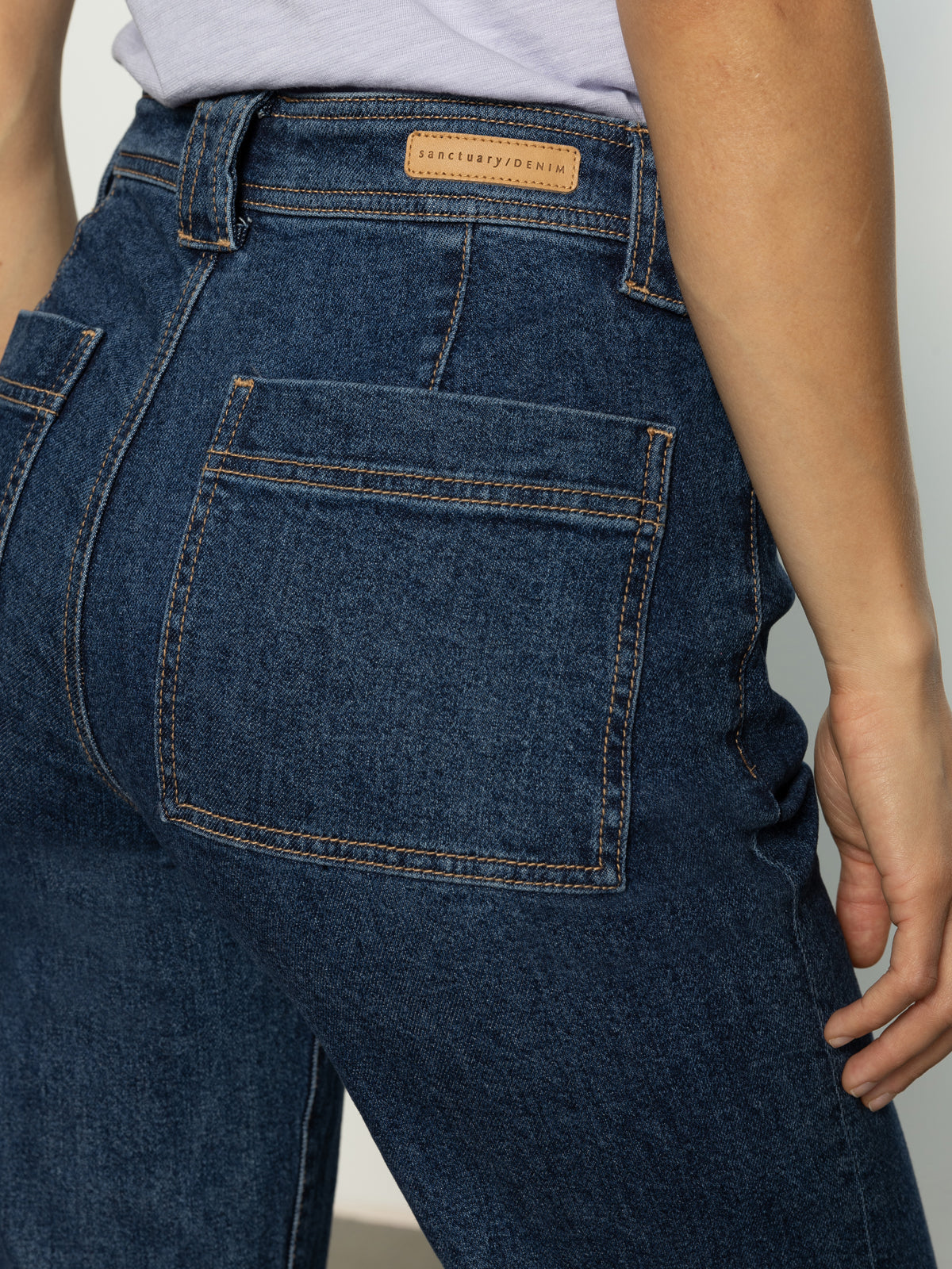 LUNA CUFFED DENIM PANT