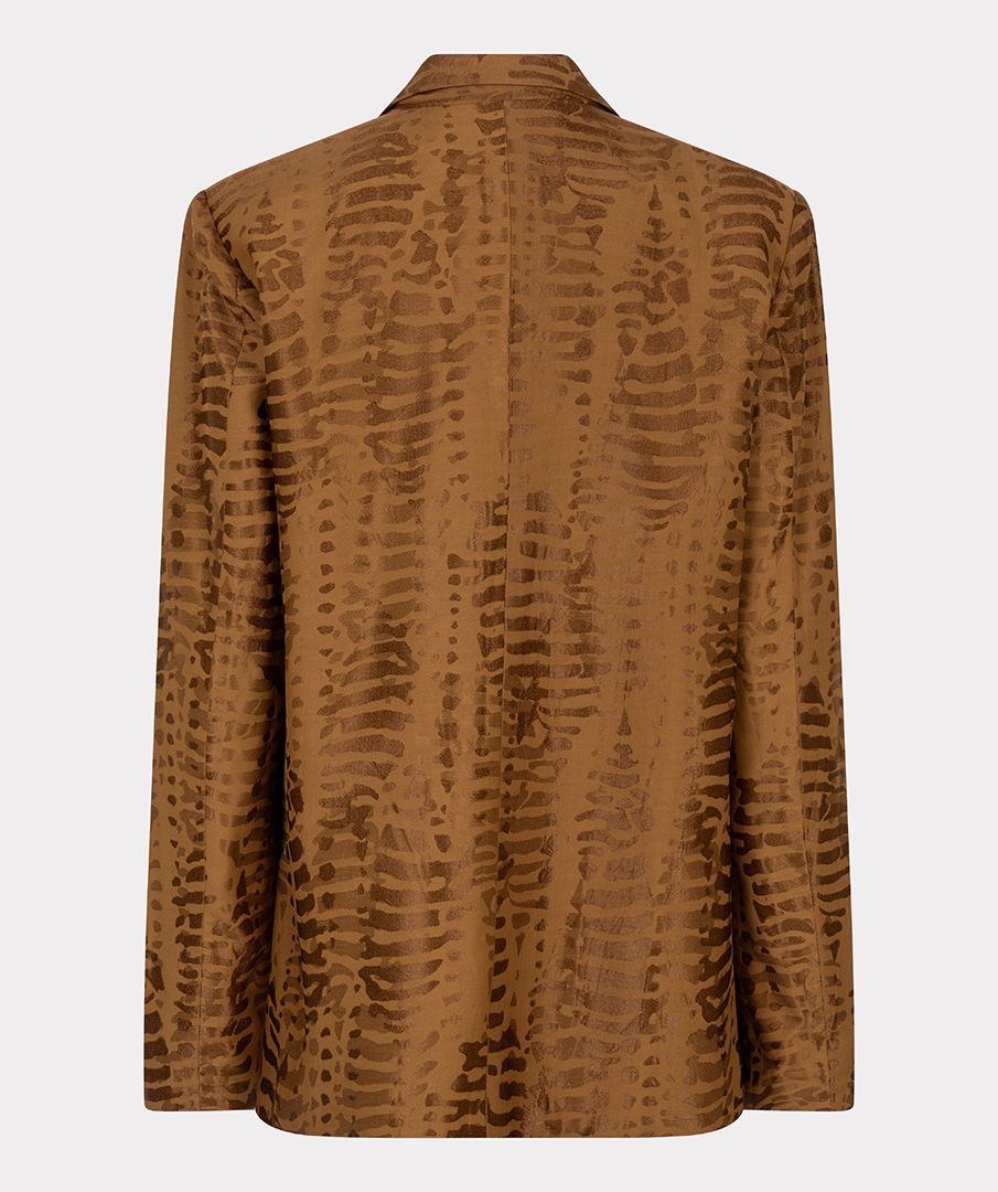 Blazer animal jacquard