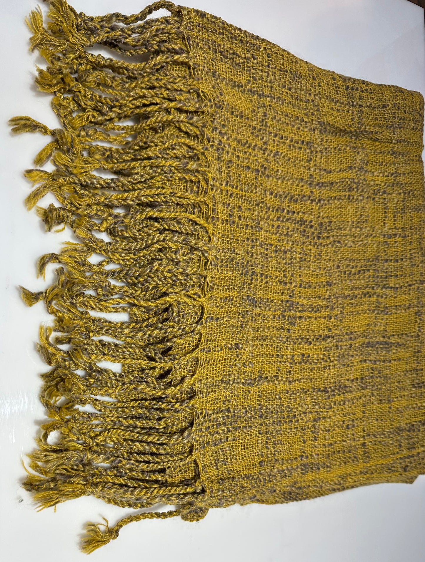 WOVEN PLAID SCARF