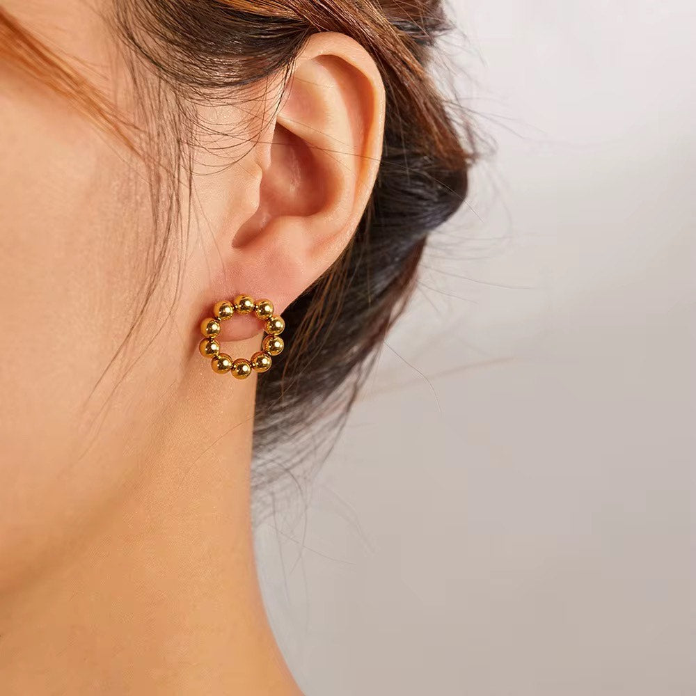 Circle Ball Earrings