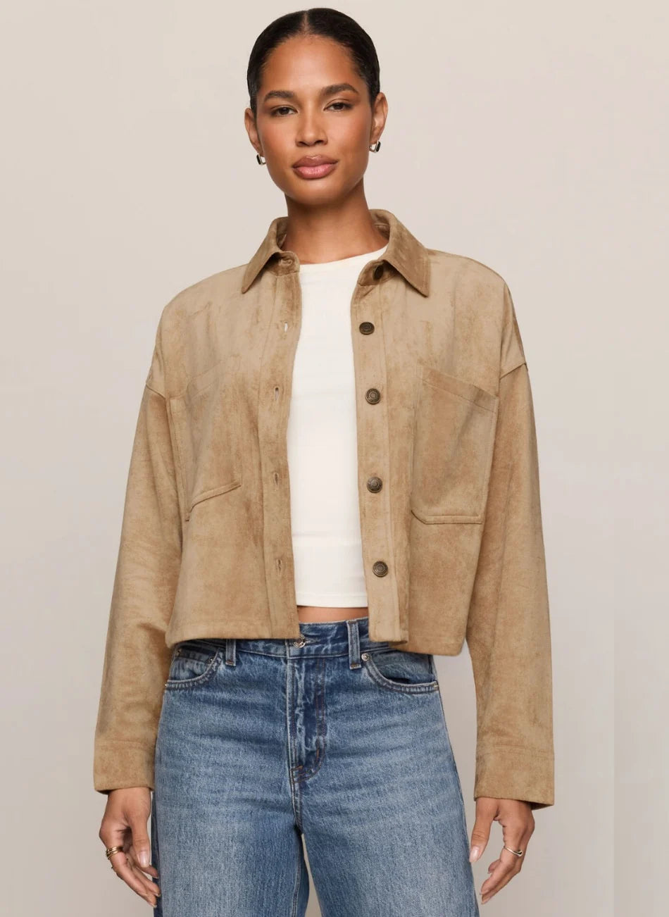 All Day Cropped Faux Suede Jacket - Z Supply