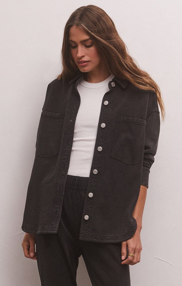Z SUPPLY ALL DAY KNIT DENIM JACKET