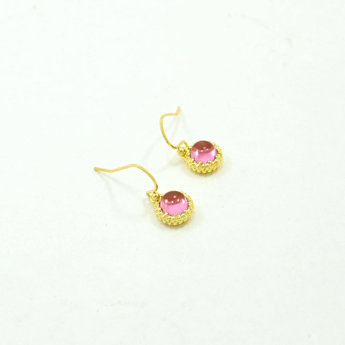 Schmuckoo x Noyre Berlin - Dove Earring Gold Plated - Pink Tourmaline