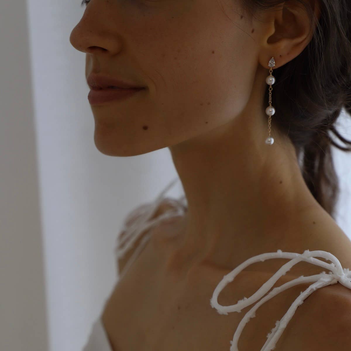 Katie Waltman Jewelry - SUNNY PEARL DROP EARRINGS