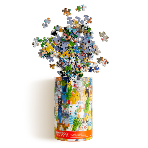 WerkShoppe - Cat Plant Exchange Puzzle | 500 Piece Puzzle