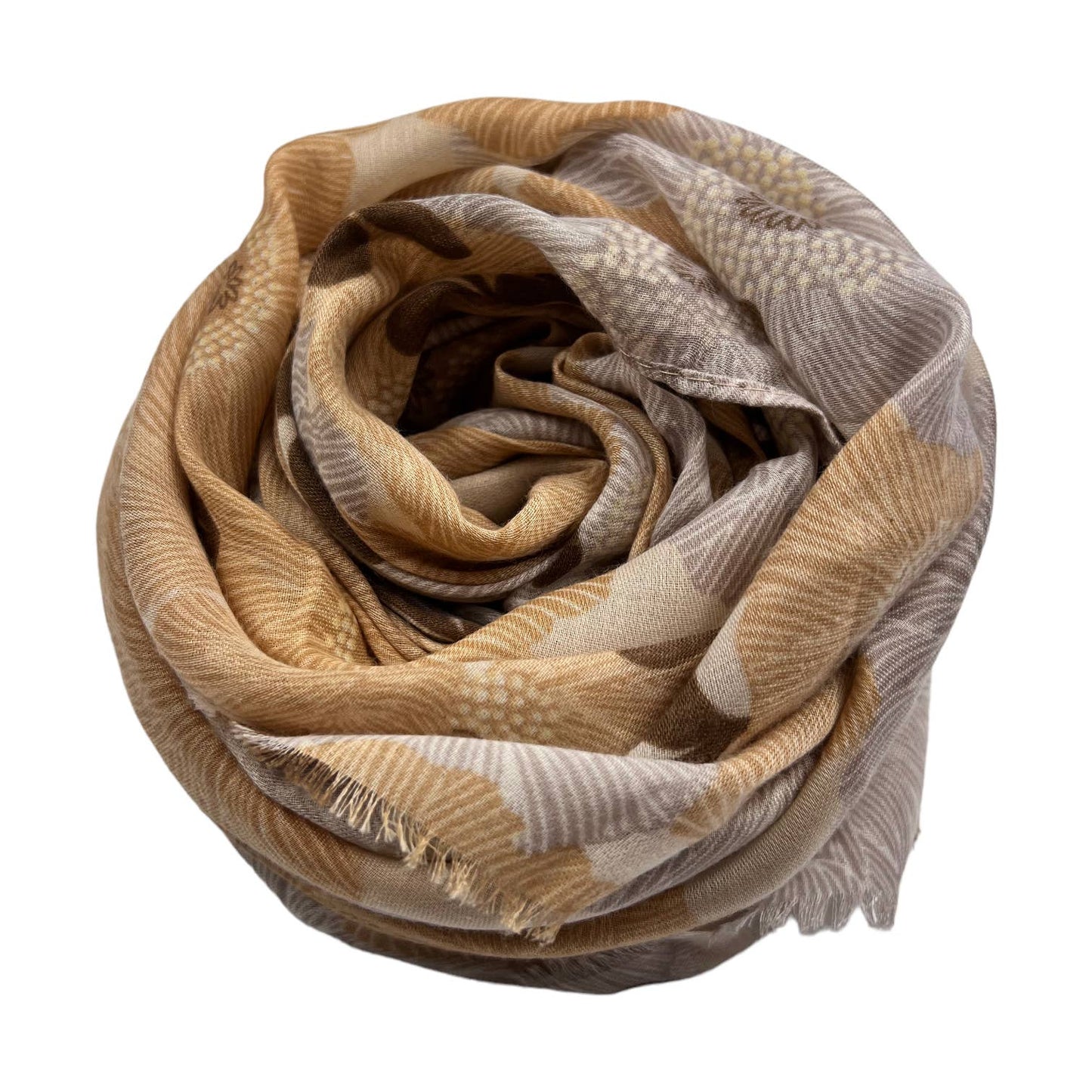 London Scarves - Calendula flower print scarf