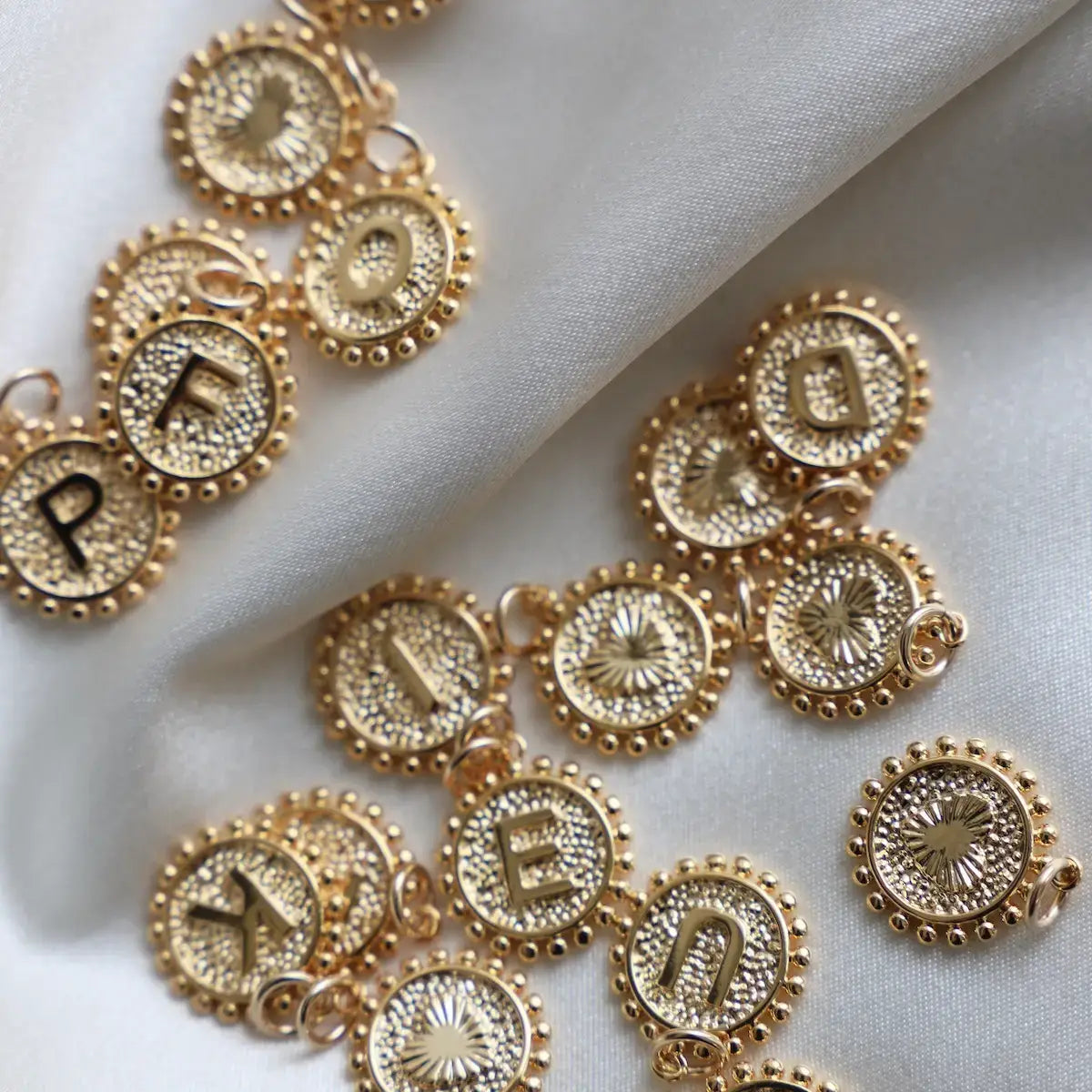 Katie Waltman Jewelry - INITIAL COIN CHARM