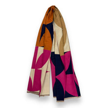 Load image into Gallery viewer, Retro Print Cashmere Blend Fringe Scarf
