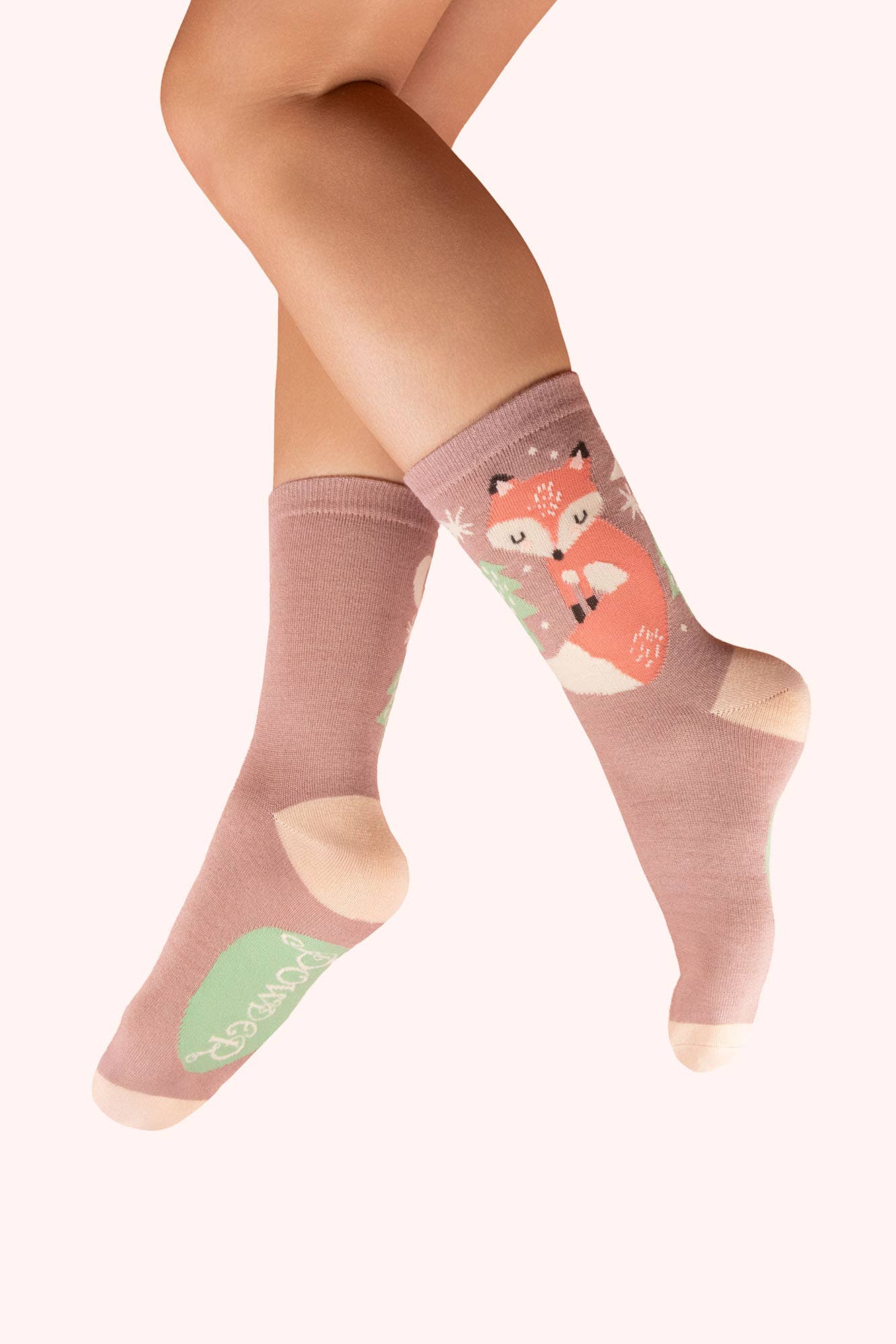 Powder Design inc - US - Women's Ankle Socks - Scandi Fox, Mocca