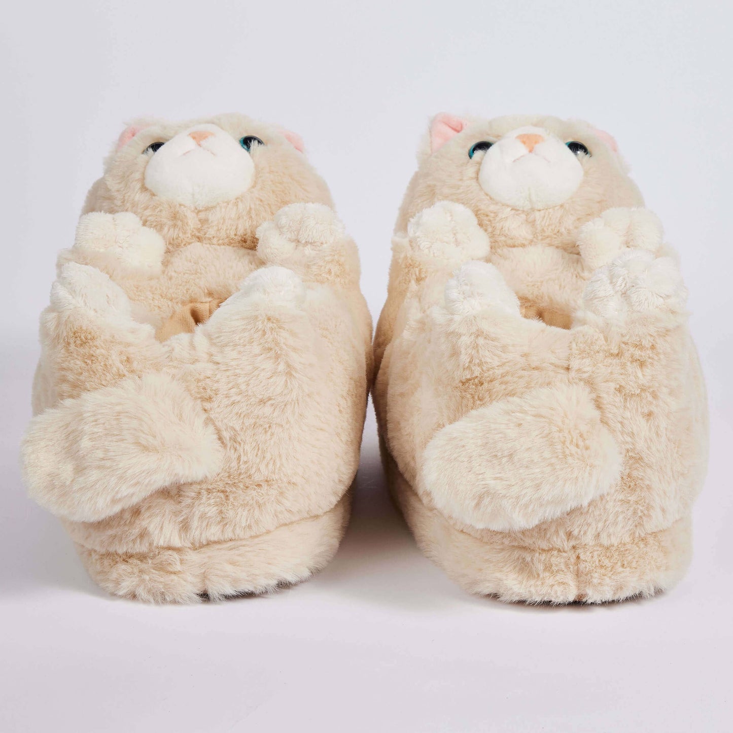 Oooh Yeah/Sock It Up/Oooh Geez Slippers - Molly the Kitty | Women's Funny Animal Plush Slippers