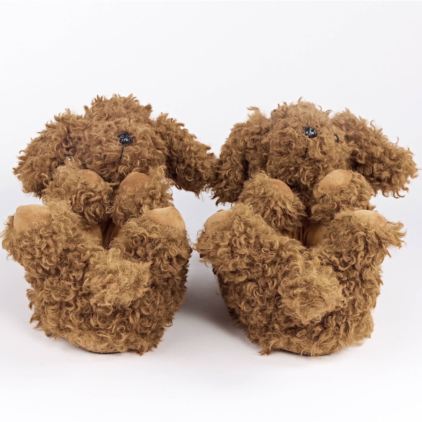 Oooh Yeah/Sock It Up/Oooh Geez Slippers - Coco the Doodle | Women's Funny Animal Plush Slippers