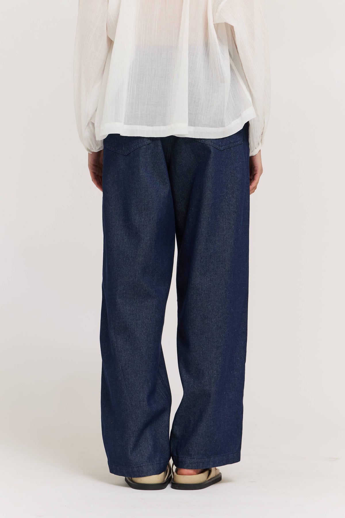 Grade & Gather - 50727AD - HIGH RISE BALLON FIT DENIM PANTS