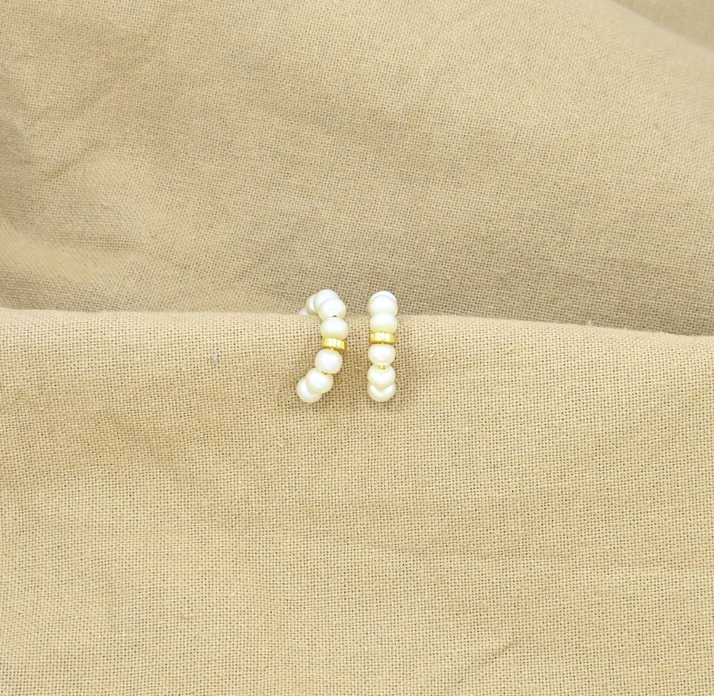 Schmuckoo Berlin - Pearl Gold Plated Hoop Earring
