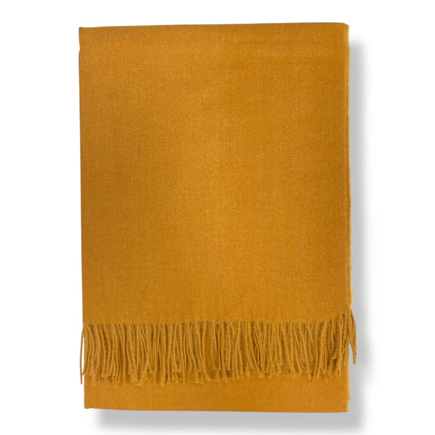 London Scarves - Cashmere plain scarf finished with tassels on each end