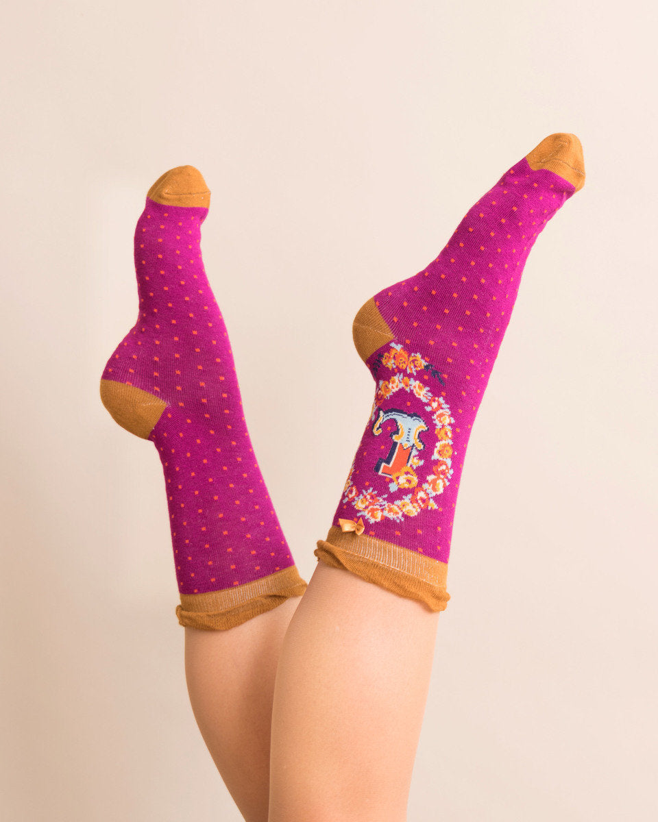 A-Z Ankle Socks