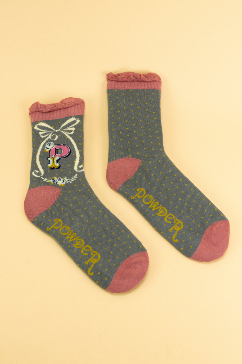 A-Z Ankle Socks