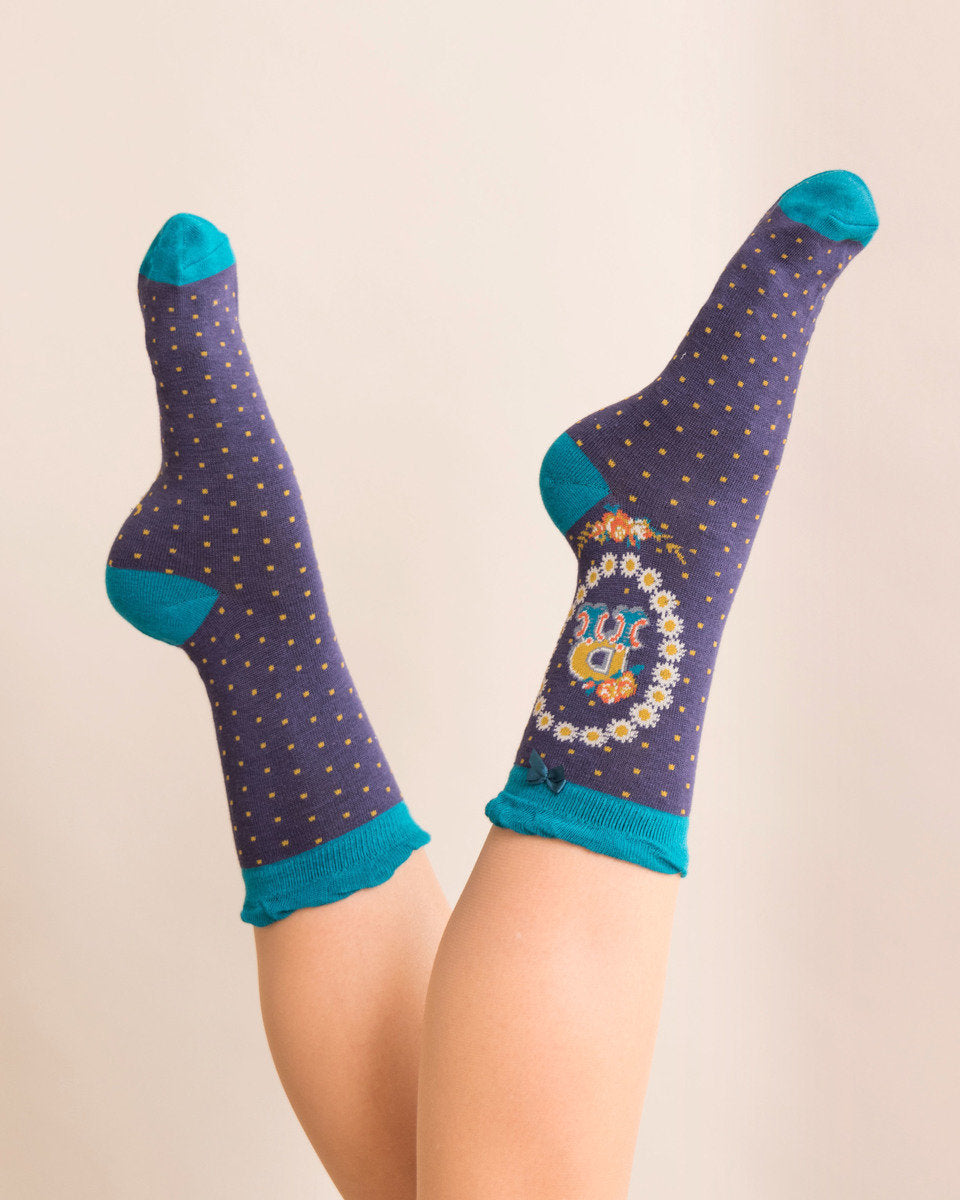 A-Z Ankle Socks