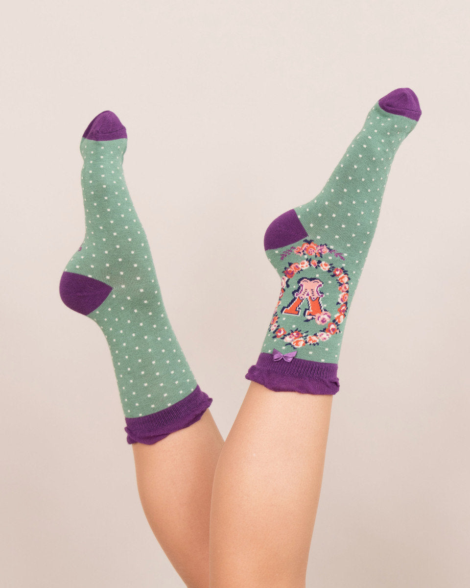 A-Z Ankle Socks