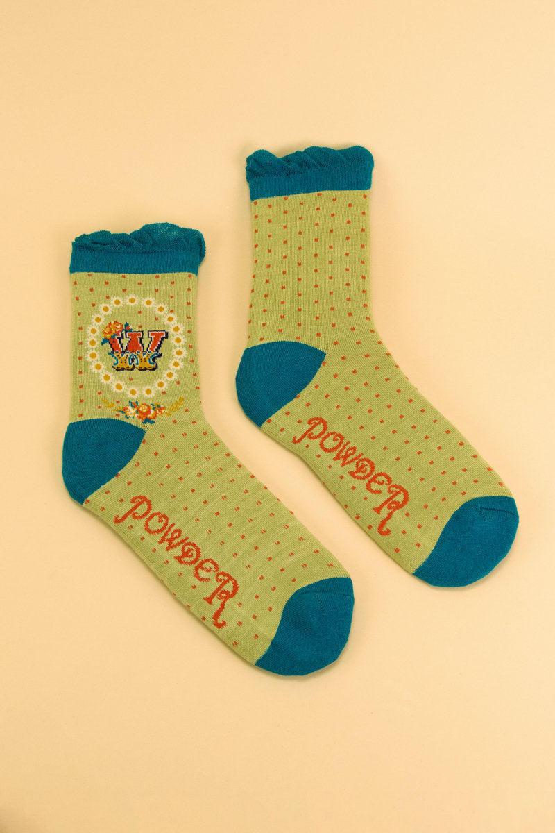 A-Z Ankle Socks