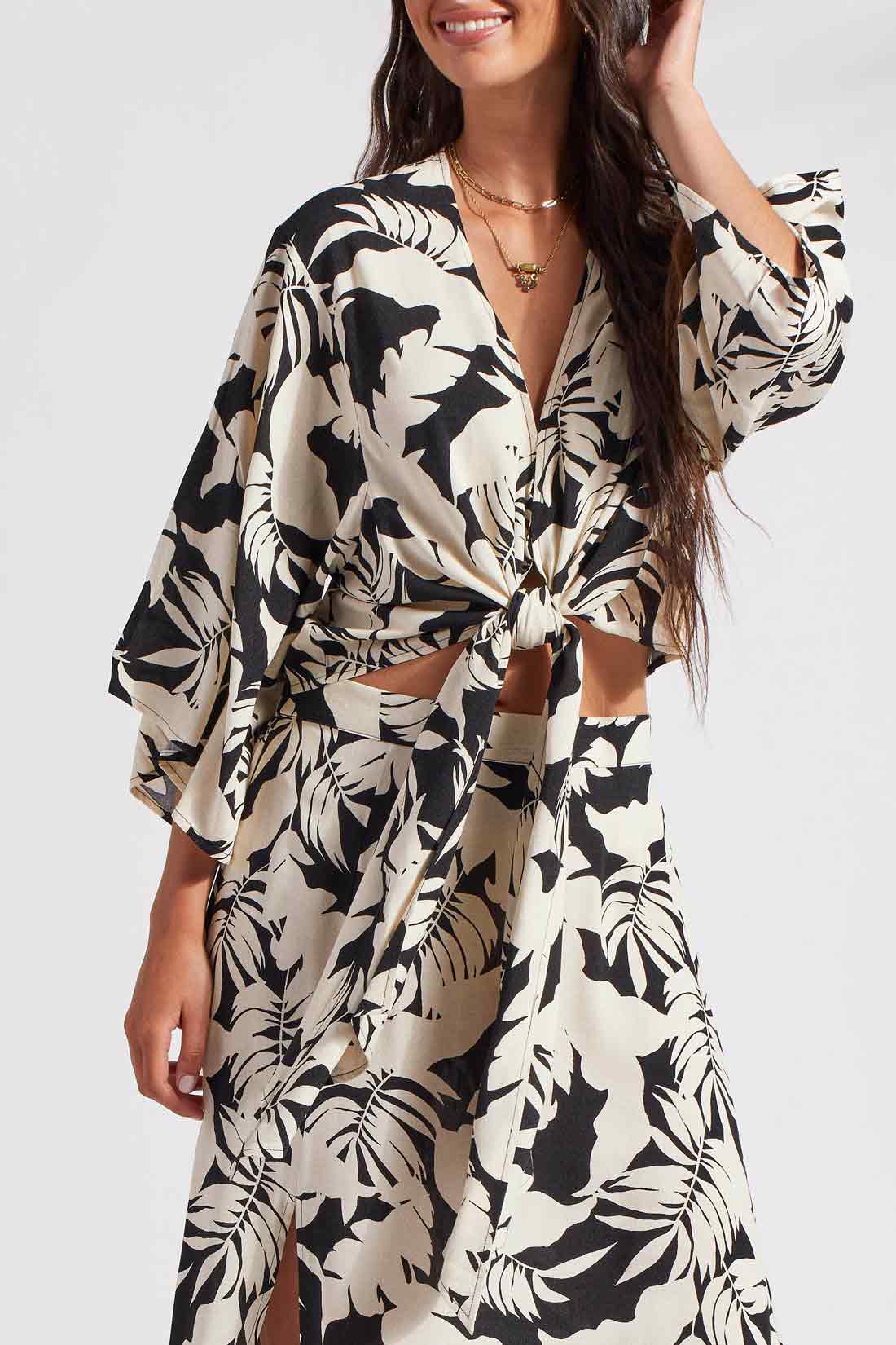 KIMONO TOP W/FRT TIE