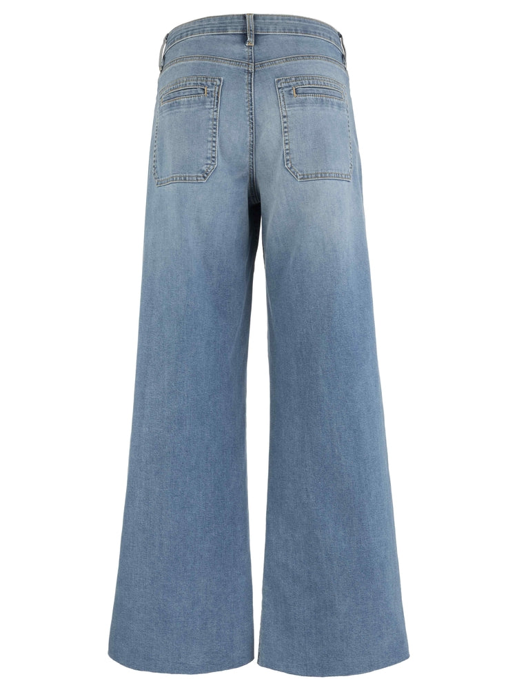 KUT MEG -HIGH RISE WIDE LEG PATCH POCKET