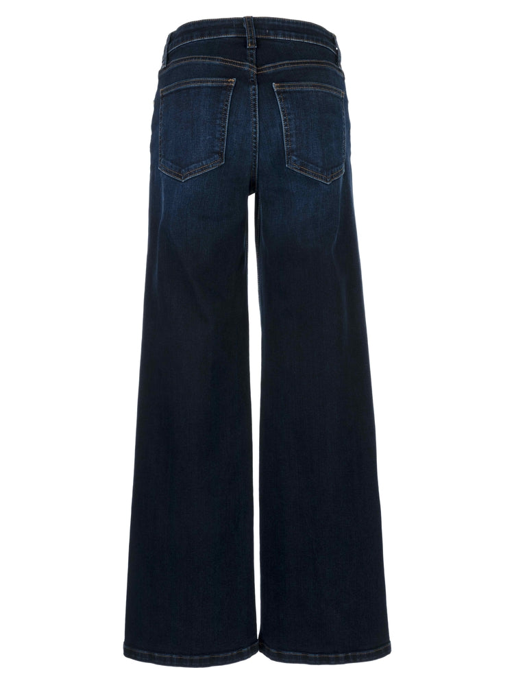 PETITE JEAN HIGH RISE WIDE LEG CLEAN HEM
