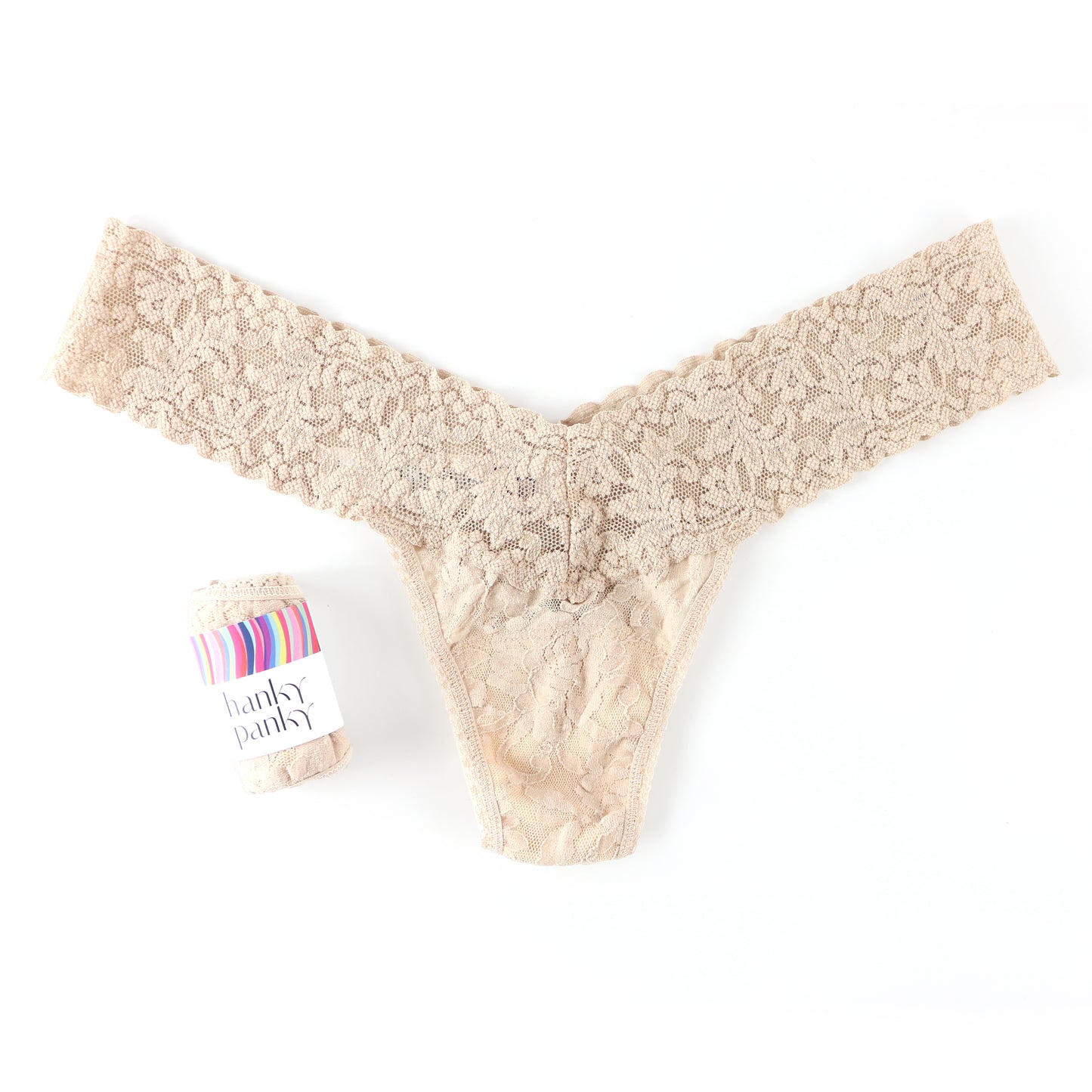 Signature Lace Low Rise Thong