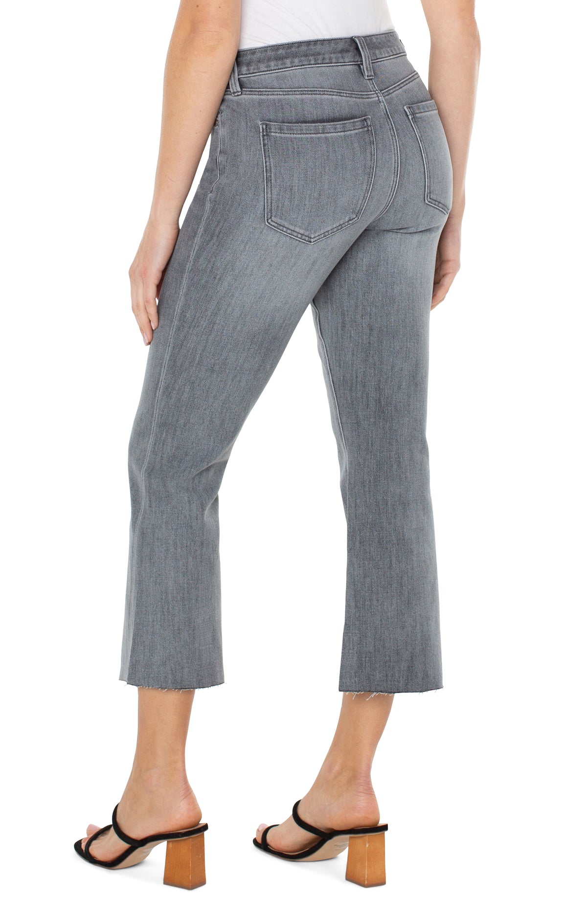 HANNAH CROPPED FLARE WITH CUT HEM 25.5"