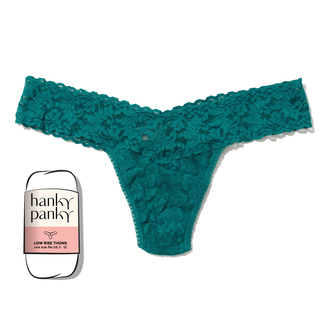 Signature Lace Low Rise Thong