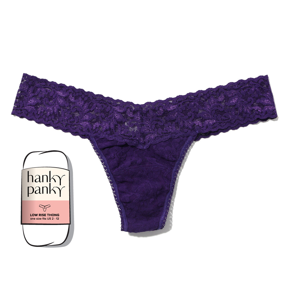 Signature Lace Low Rise Thong