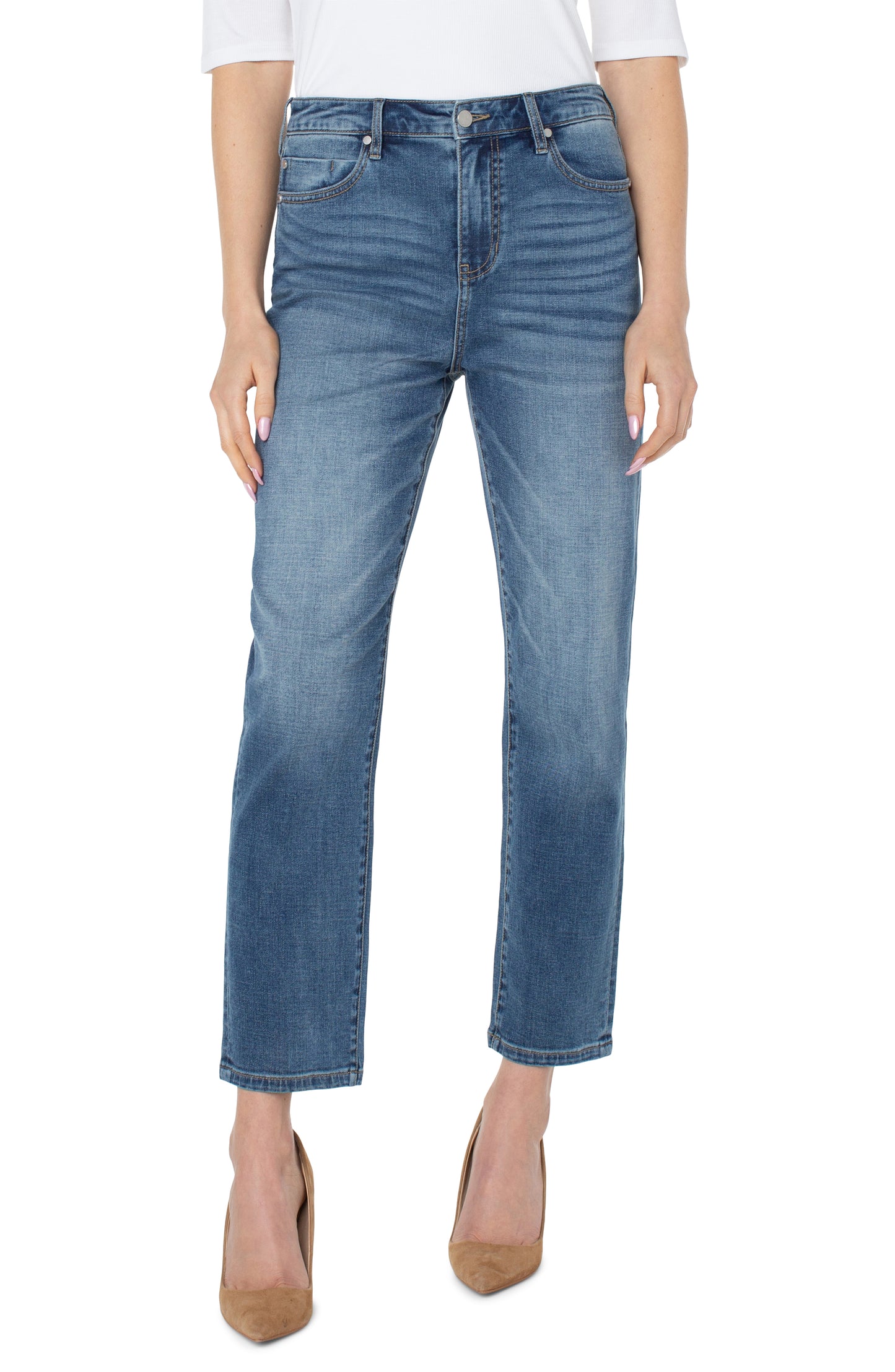 High Rise Non-Skinny Skinny Jeans