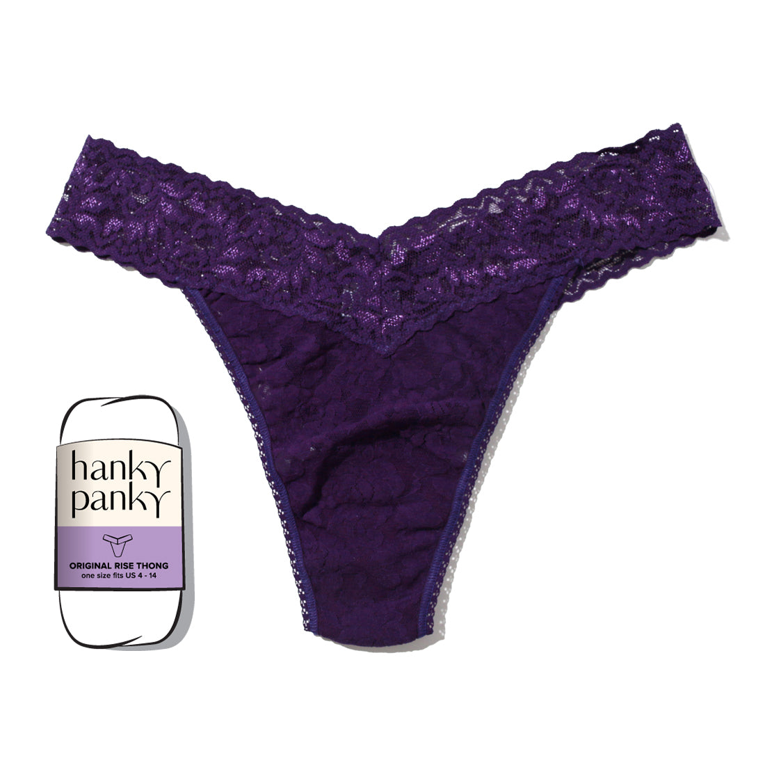 Signature Lace Original Rise Thong