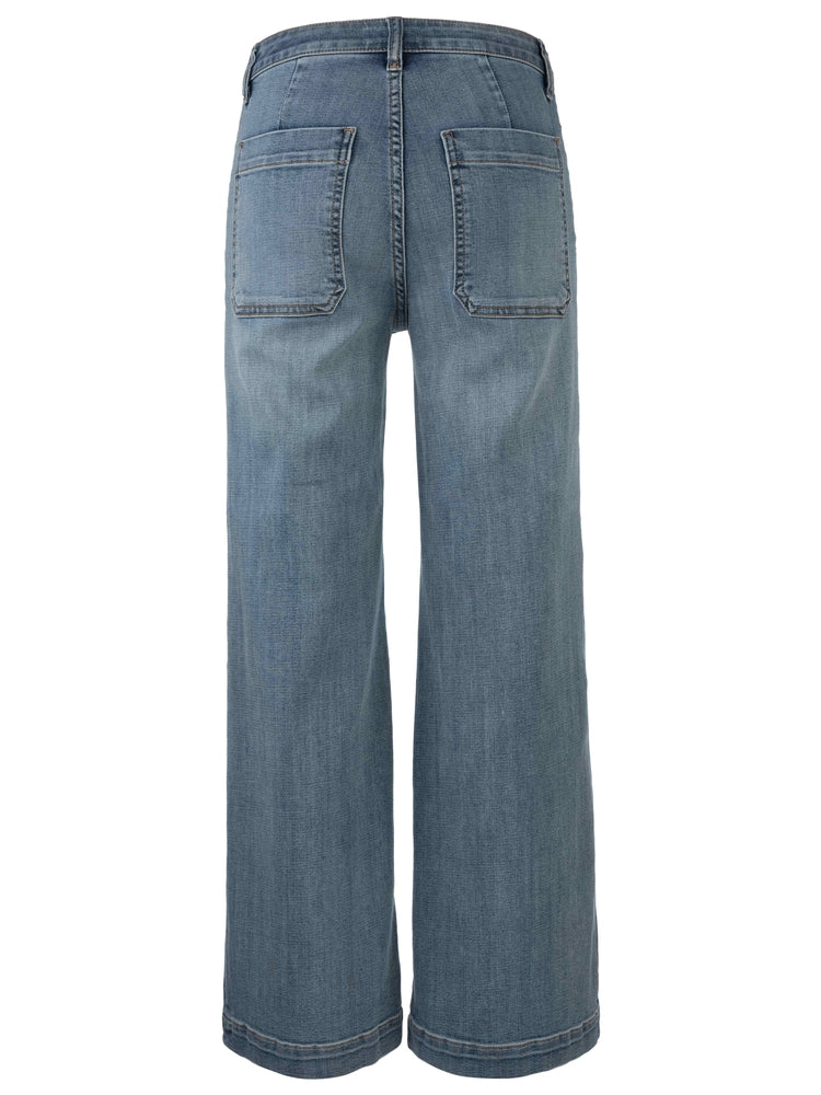 MEG HIGH RISE WIDE LEG W FRT PATCH PKTS WIDE HEM