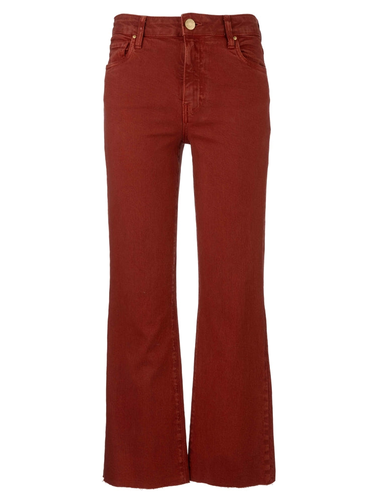 KELSEY HIGH RISE ANKLE FLARE WITH RAW HEM