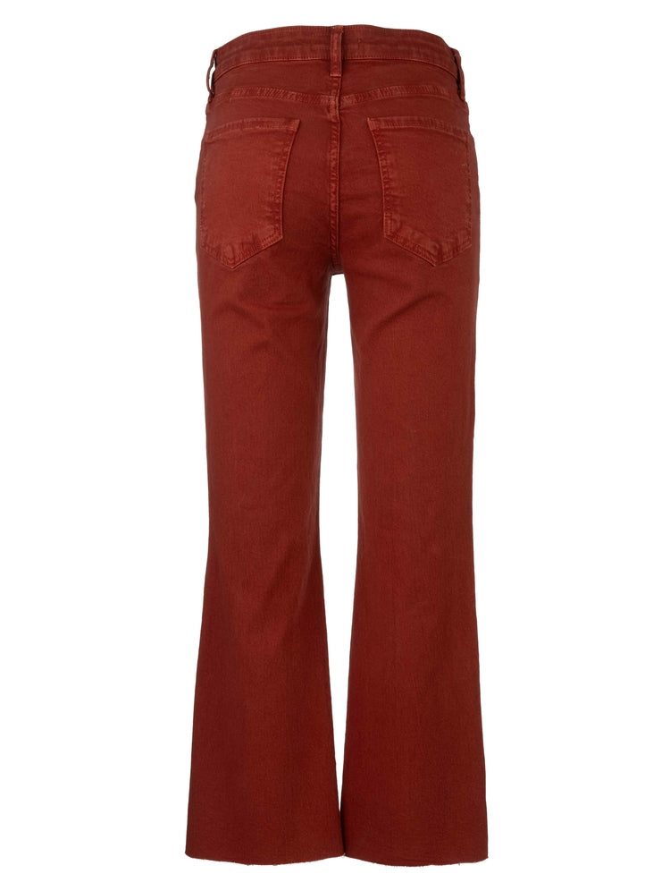 KELSEY HIGH RISE ANKLE FLARE WITH RAW HEM