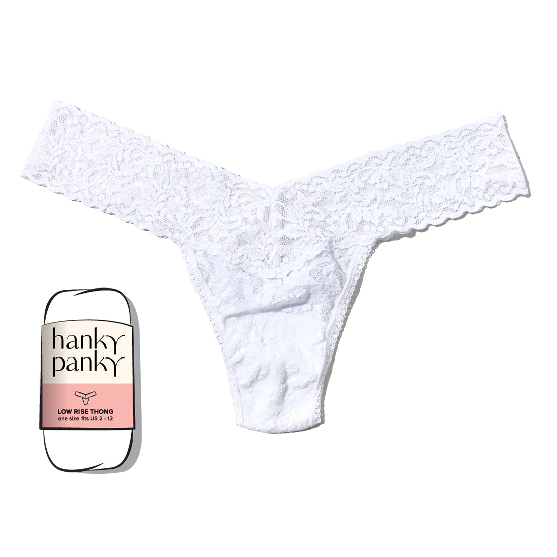Signature Lace Low Rise Thong