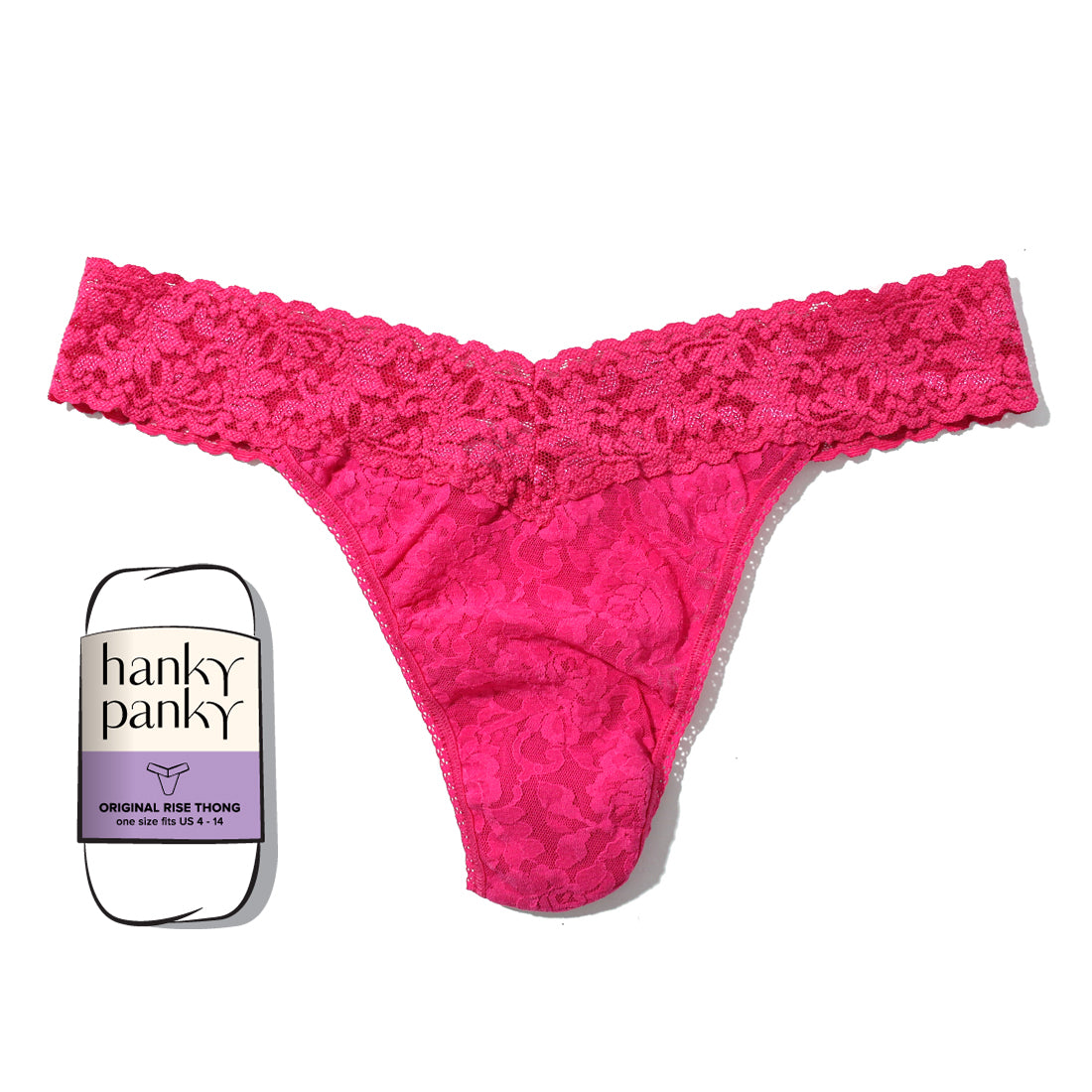 Signature Lace Original Rise Thong