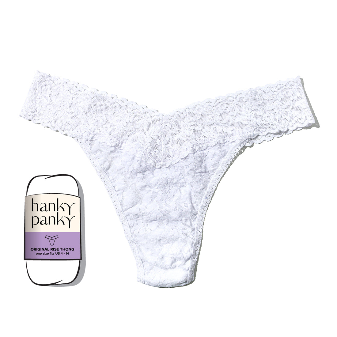 Signature Lace Original Rise Thong