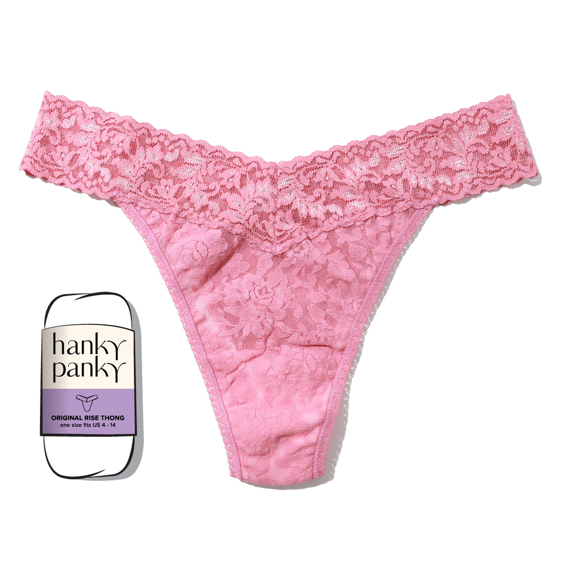 Signature Lace Original Rise Thong